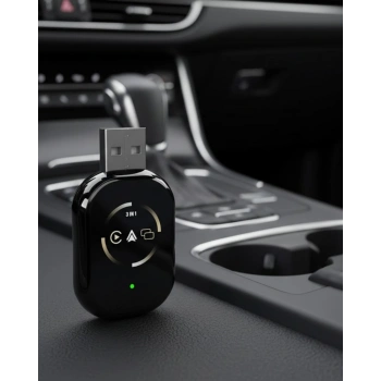 CarPlay Destekli Araçlar İçin Kablosuz Android Auto Dönüştürücü