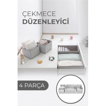 Çekmece Düzenleme Kutu Seti Organizer 4lü Set (5324)