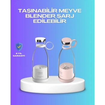 Çevre Dostu Cam Gövdeli Kablosuz Smoothie Blender