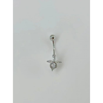 Çiçek Detaylı Göbek Piercing - Pg0032