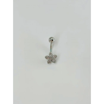 Çiçek Detaylı Göbek Piercing - Pg0085