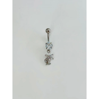 Çiçek Detaylı Göbek Piercing - Pg0110