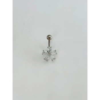 Çiçek Detaylı Göbek Piercing - Pg0133