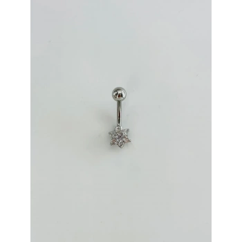 Çiçek Detaylı Göbek Piercing - Pg0159