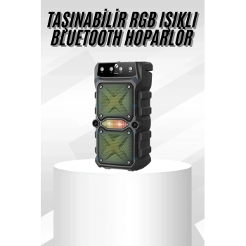 Çift Çıkışlı Güçlü Bataryalı Kablosuz Yüksek Ses Kaliteli Bluetooth Hoparlör