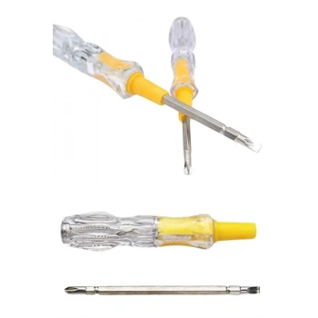 Çift Uçlu Kontrol Kalemi Elektrik Test Kalemi Şeffaf