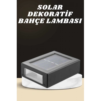 Dekoratif Duvar Lambası Solar Güneş Enerjili Bahçe Aydınlatması