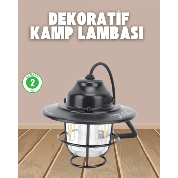 Dekoratif ve Fonksiyonel Taşınabilir Kamp Gece Lambası