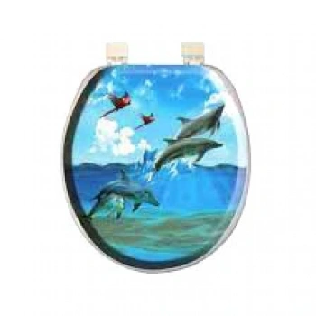 DESENLİ YUMUŞAK KLOZET KAPAK BÜYÜK PUF 42x41cm (5324)