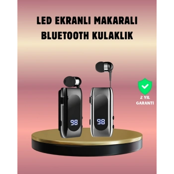 Dijital Göstergeli Bluetooth Kulaklık – Klipsli Ve Şık Tasarım