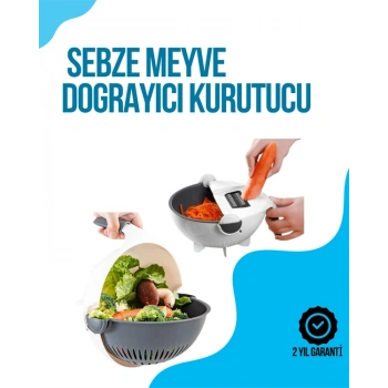 Dilimleyici ve Rende Bıçaklı Çok Amaçlı Mutfak Aleti