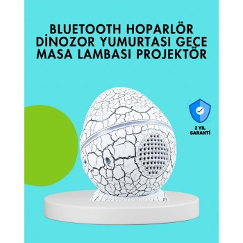 Dinozor Yumurtası Tasarımlı Gece Lambası – Müzik Ve Işık Senkronizasyonlu