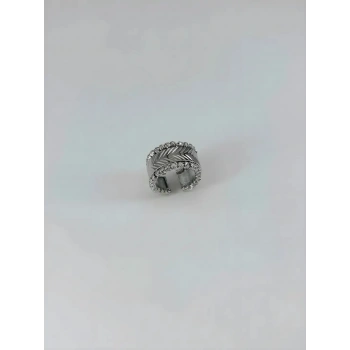 Dorika Rodyum Kaplama Yüzük - Yz0151