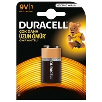 DURACELL 9V PİL TEKLİ (5324)