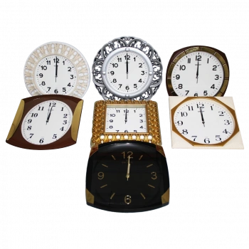 DÜZ DUVAR SAATİ KARIŞIK (5324)