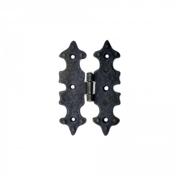 Eco Lounge Antika Tarz Dekoratif Pirinç Lale Menteşe - 104x77 mm, Oksit