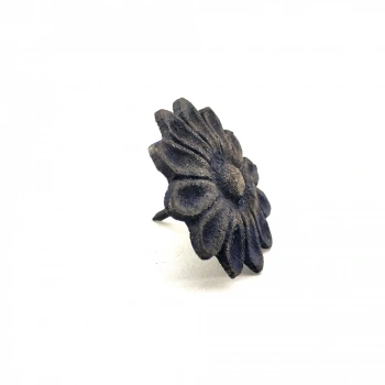 Eco Lounge Antika Tarz Dekoratif Pirinç Papatya Kabara - 42 mm, Oksit