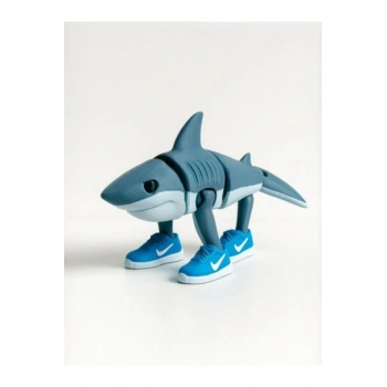 Eco Lounge Hareketli Köpekbalığı Figürü 12 cm – Spor Ayakkabılı Dekor