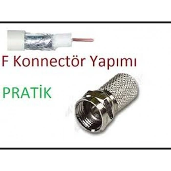 EF VİDA 50 PARÇA  UYDU KONNEKTÖR RG-6-F (5324)