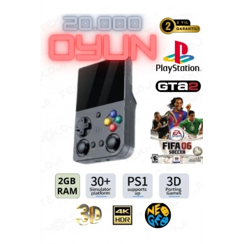 El Atarisi 3.5 UltraHd Ekran Gamepad Retro Atari PSP/PS1/NeoGeo Fıfa Gta 20.000 Games Oyun Konsolu