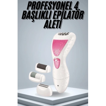 Epilatör Cihazı Epilasyon Aleti Çoklu Başlık Seçeneği Ayak Törpüsü