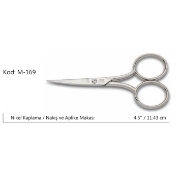 Europe Az Kalın Nakış Makası Süper Kalite No:4,5 11,43 Cm