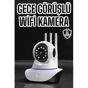Ev Kamerası Wifi Kamerası Video Kayıt Çift Yönlü Hareket Sensörü Bebek