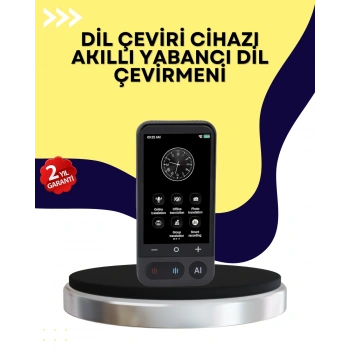 Fotoğraf Tanıma ve Konuşma Çevirili Akıllı Tercüman