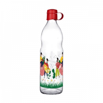Frido Desenli Cam Suluk  1000 Ml