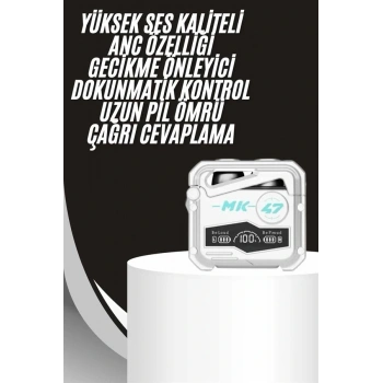 Gecikme Önleyici Oyuncu Kulaklığı Bluetooth Bağlantılı Anc Özelliği 5.0 Bluetooth