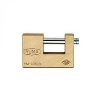 GENİŞ - SARI KAYAR MİLLİ PİMLİ KİLİT 80MM (5324)