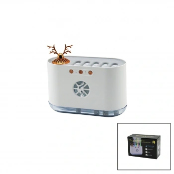 GEYİK FİGÜRLÜ 700ML SESE DUYARLI USB ŞARJLI - RENKLİ LEDLİ IŞIK HAVA NEMLENDİRİCİ BUHAR MAKİNE - KOKU GİDERİCİ 4.5W (5324)