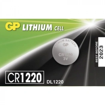 GP LITHIUM CELL CR-1220 DL-1220 PARA PİLİ 3V 5Lİ KART (5324)