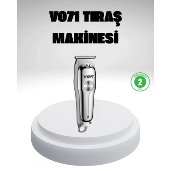 Gümüş Desenli Şarjlı Tıraş Makinesi – 120 Dakika Çalışma Süresi, 3 Başlıklı