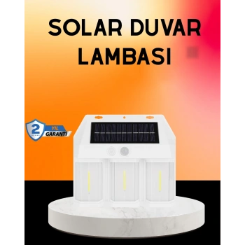 Güneş Enerjili 3 Modlu Duvar Apliği – Bahçe ve Garaj Aydınlatması