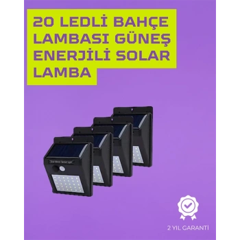 Güneş Enerjili Akıllı Duvar Lambası | PIR Sensörlü, Otomatik Aydınlatma, Dış Mekan İçin