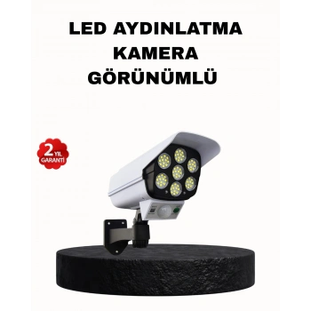 Güneş Enerjili Güvenlik Işığı Dış Mekan 5 Eksen Ayarlı Ve Pır Hareket Sensörlü