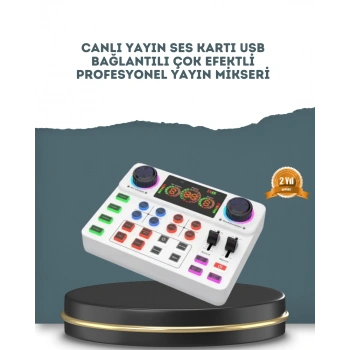 Gürültü Engelleme Özellikli Canlı Yayın Ses Kartı