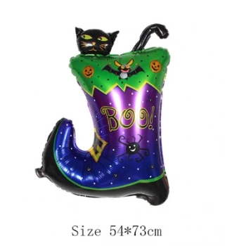 Halloween Çizmeli Kara Kedi Folyo Balon (5324)