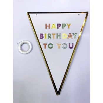 Happy Birthday To You Flama Bayrak Süs (5324)