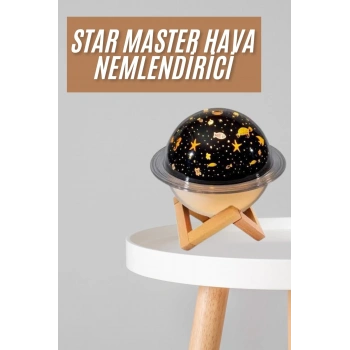 Hava Nemlendirici Led Işıklı Gece Lambası Yıldız Görünümlü Renk Değiştiren