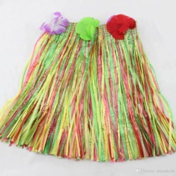 Hawaii Hula Eteği Karışık Renk 40 cm (5324)