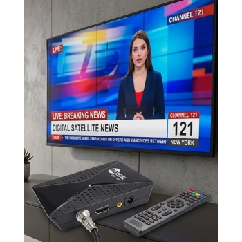 HD Uydu Alıcısı Full HD Görüntü HDMI USB WiFi Destekli