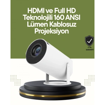 HDMI ve USB Girişli Uzun Ömürlü Ampullü Projeksiyon