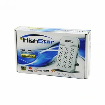HİGHSTAR HR-3100 FULL HD DİJİTAL UYDU ALICISI 1080P - HDMI - WİFİ - AV - YOUTUBE - 4K UHD TV UYUMLU (5324)