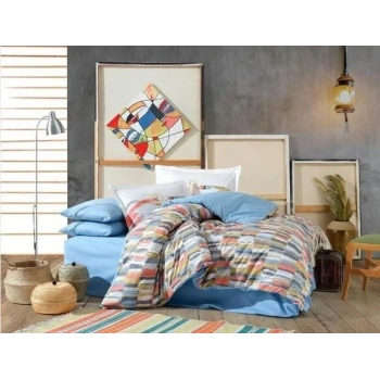 Hobby Kingsize Poplin Nevresim Mikado Hardal