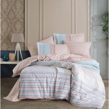 Hobby Kingsize Poplin Nevresim Trella Turkuaz