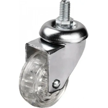 Hts 302 - 50x20 Mm Şeffaf Makaralı Vidalı Teker