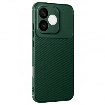 Huawei Honor 600 Lite Auto Focus Karbon Kapak - Koyu Yeşil