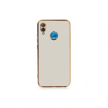 Huawei P20 Lite Kılıf Volet Silikon - Beyaz